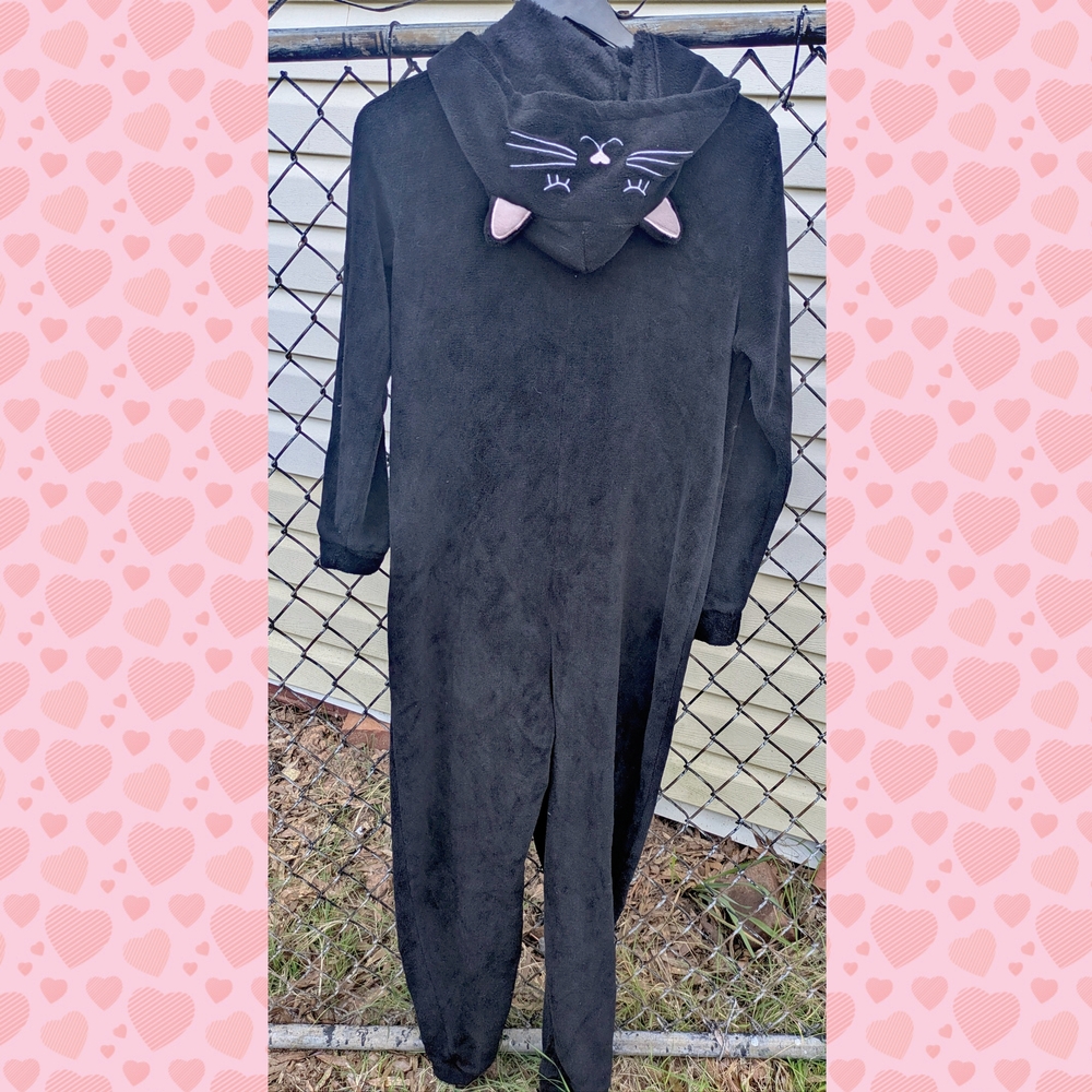 Black Cat Hooded Onesie